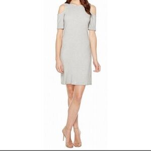 TART Cold Shoulder Grey dress.